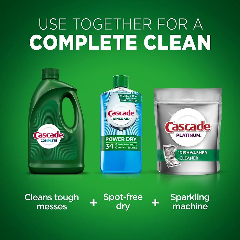 Cascade Complete Gel Dishwasher Detergent, Fresh Scent, 3.4 kg