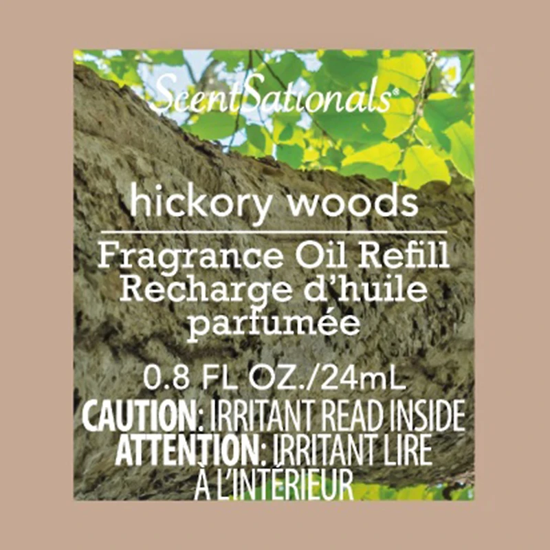 ScentSationals Scent Charm Oil - Hickory Woods, 0.8 Fl oz, 24 mL Refill