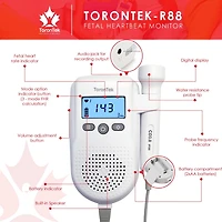 Torontek R88 moniteur fœtal avec un tube de gel de 250 ml