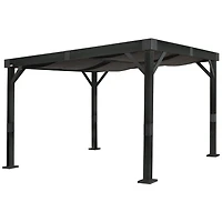 Sojag Fontana 10 x 12 x 8 ft Black Aluminum Frame Pergola