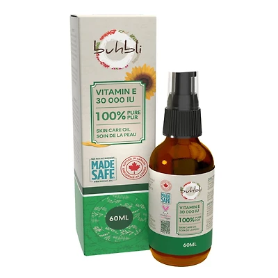 Huile de Vitamine E - 30000 UI 60ml Biologique et 100% pur