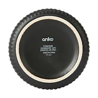 Anko Small Black Ribbed Canister, Small Canister