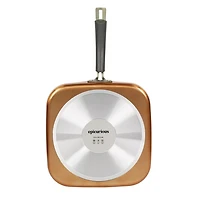 12"/30.48 Épicure Aluminium Carré Griddle Cuivre