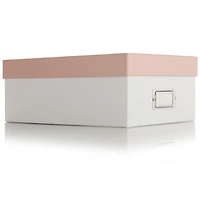 Pinnacle Frames and Accents Photo Box Pink and White