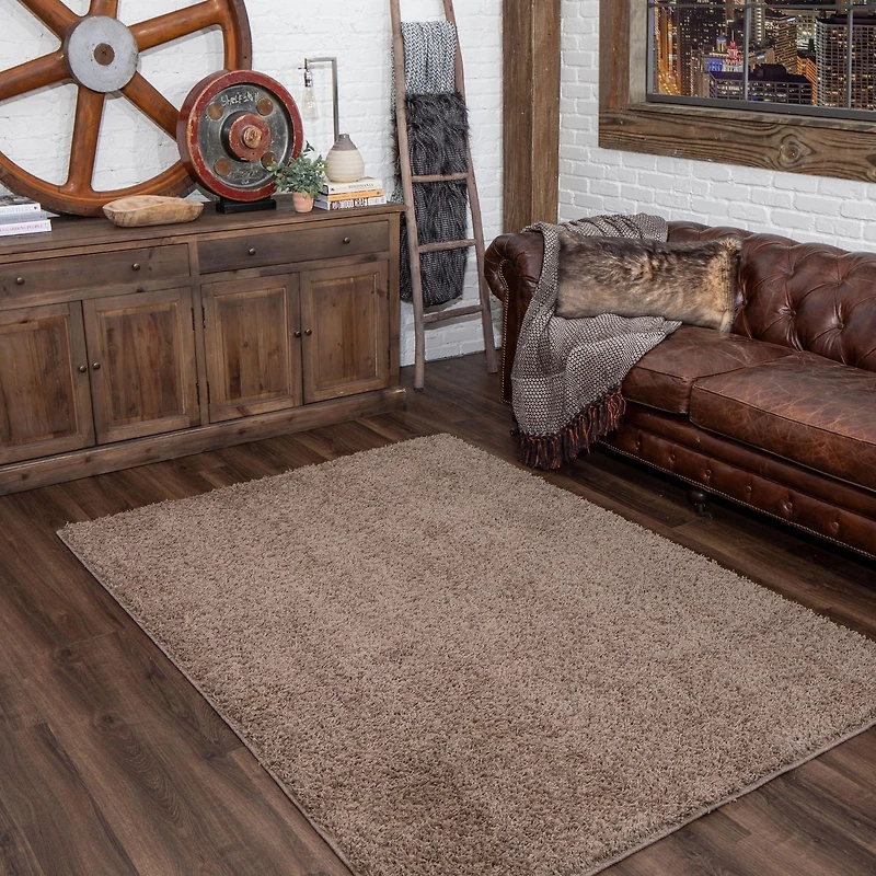 Hometrends Taupe Willow Creek Area Rug 5' x 7'