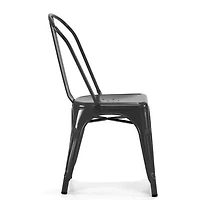 Chaise sans accoudoirs Tolix de couleur turquoise