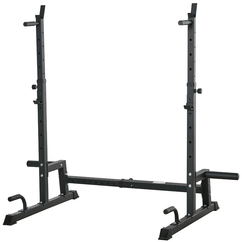 Soozier Multi-Function Barbell Squat Rack Adjustable Weight Lifting Bench Press