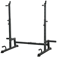 Soozier Multi-Function Barbell Squat Rack Adjustable Weight Lifting Bench Press