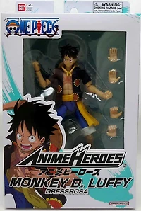 One Piece Figurine d'Action 6 Pouces Anime Heroes - Monkey D. Luffy Version Dressrosa