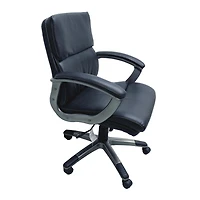 Chaise de bureau TygerClaw en cuir PU à dossier moyen