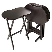 Skippy 5Pc Snack Table Set in Espresso Finish - 92532