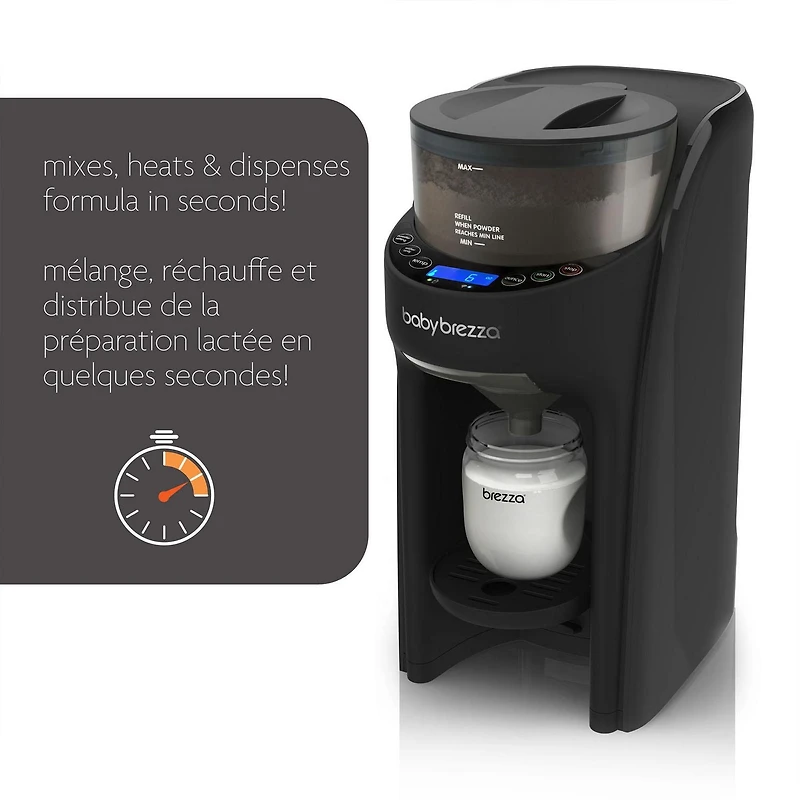 Distributeur de préparation lactée Formula Pro Advanced Wi-Fi de Baby Brezza - Noir