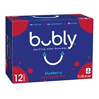 Bubly Blueberry Pomegranate Sparkling Water 12 x355 mL, Cans, 12 x355 mL