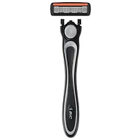 Rasoirs rechargeables BIC Flex 4 pour hommes, lames de rasoir à 4 lames durables pour un rasage lisse et confortable, 1 manche et 4 cartouches, kit de rasage 5 pièces.