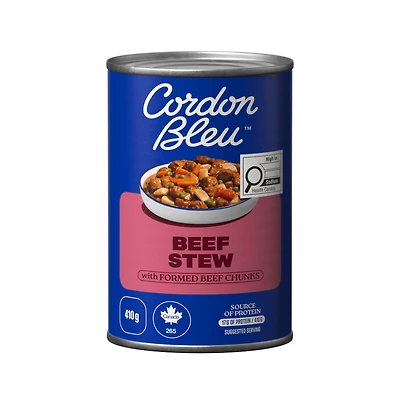 CORDON BLEU BEEF STEW WITH FORMED BEEF CHUNK