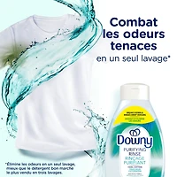 Éliminateur d’odeurs purifiant pour lessive et assouplissant textile Downy, sûr pour tous les tissus, compatible avec les laveuses HE, Fraîcheur cotonnière 70 Charges, 1,41 L