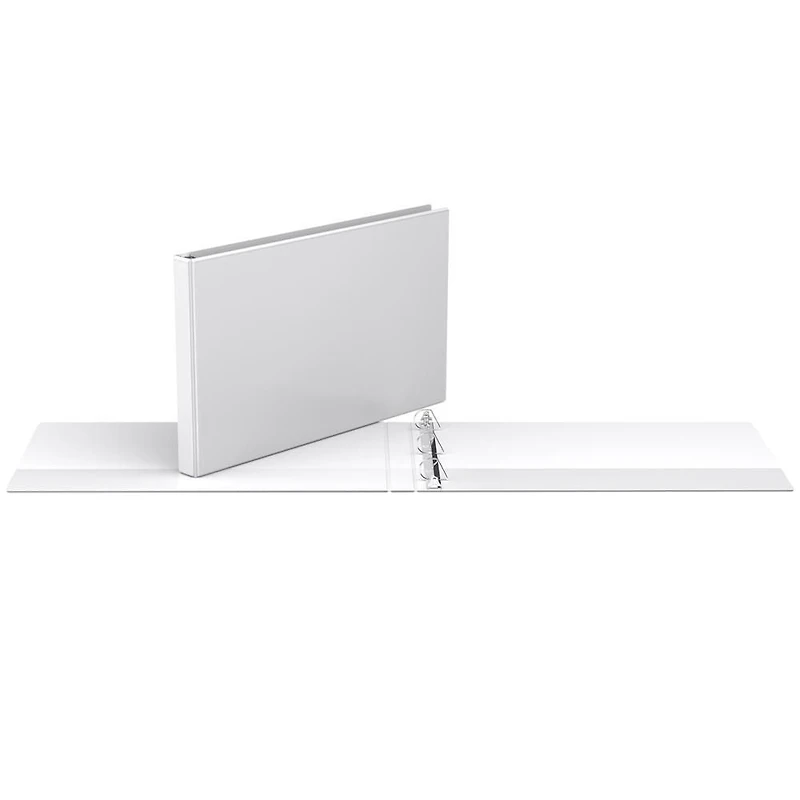 Reliure Easyview Premium, anneaux inclinés en D, personnalisable, format 11 po x 17 po, paquet de 2, 1 po