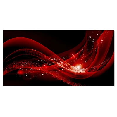Designart Dark Red Vector Canvas Wall Art