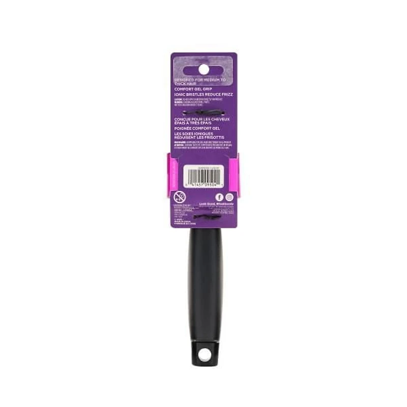 Brosse à cheveux Goody Gelous Grip - Brosse ronde chaude infusée d'ions - 1Ct Brosse Goody Ion