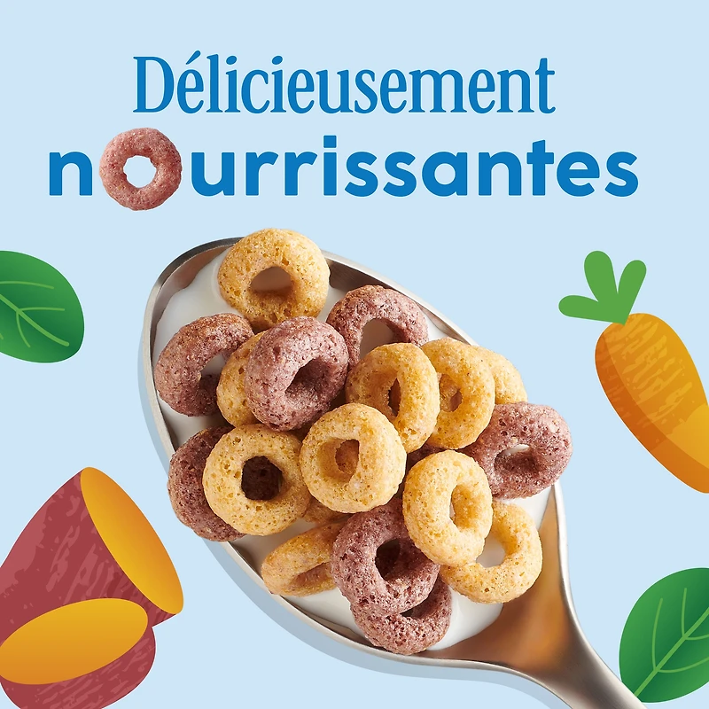 Cheerios mélange de légumes Bleuet Banane Céréales à Base de Grains Entiers 300 g