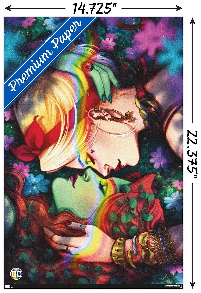 DC Comics - Harley Quinn and Poison Ivy Pride Wall Poster, 22.375" x 34"