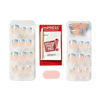imPRESS French - The No Glue Mani, Snooze, Short Squoval, 30 count., imPRESS French - Snooze