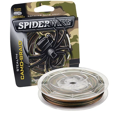 Spiderwire Stealth Braid Fishing Line, 50 lb, super strong with thin diameter for smooth and quiet performance.