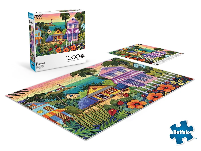 Buffalo Games Happy Morning 1000-Piece Interlocking Jigsaw Puzzle for Adults Ages 14-99 Years