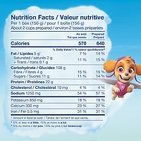Macaroni Et Fromage Original En Formes De La Pat' Patrouille, Boîte 156g