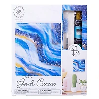 Mindful Makers™ D.I.Y. Sapphire Geode Canvas Set, 8 in. x 8 in. Canvas