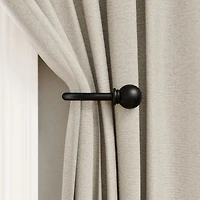 Mainstays Black Ball Curtain Rod Holdbacks (2 Count)