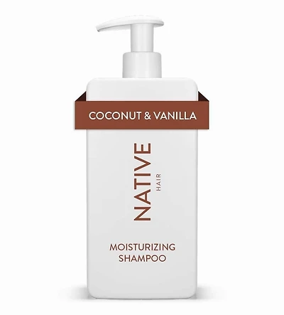 Shampooing hydratant Native Noix de coco et vanille, sans sulfate, sans parabènes 487 ml