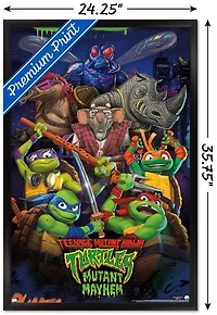 Teenage Mutant Ninja Turtles: Mutant Mayhem -  Group Wall Poster, 22.375" x 34"