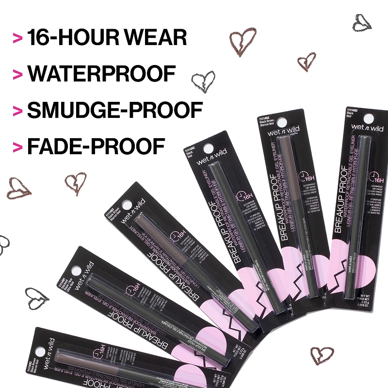 Eyeliner gel rétractable waterproof Breakup Proof