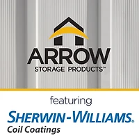 Arrow Classic Steel Storage Shed, 10x8, Flute Grey