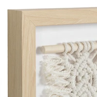 Œuvre d'art encadrée de Macramé tissé Design 1 hometrends