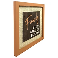 PLAQUE FAMILIALE - ORANGE DÉCOR PLAQUE FAMILIALE