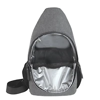 Sac à dos à pochettes multiples et à double fermeture éclair pour le sac à dos de couches de Baby Essentials, gris et noir