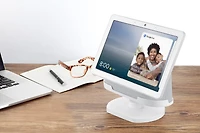 Wasserstein Adjustable Stand for Google Nest Hub Max - Made for Google Nest (Chalk)<br>
