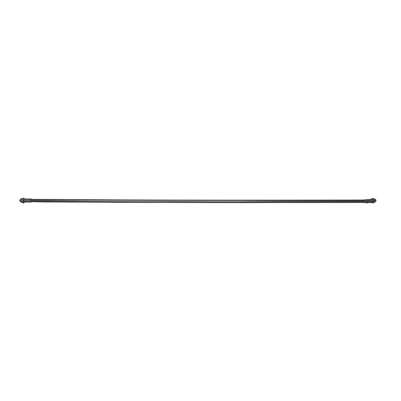 Mainstays Cafe Rod 48-84" Oil Rubbed Bronze, 7/16 in. Diameter, Bronze