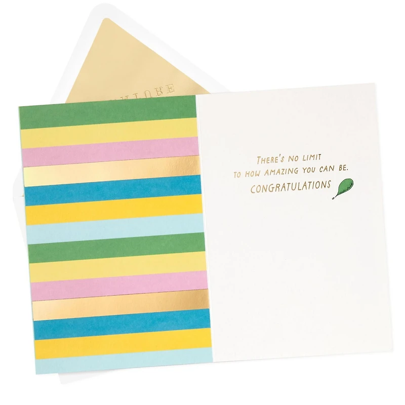 Carte de félicitations, carte de la remise des diplômes, Dr. Seuss, Signature de Hallmark (« Oh, the Places You'll Go! »)