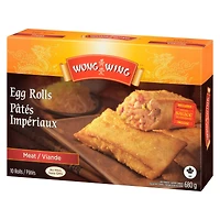 Wong Wing Meat Egg Rolls, 10 Meat Egg Rolls with sauce