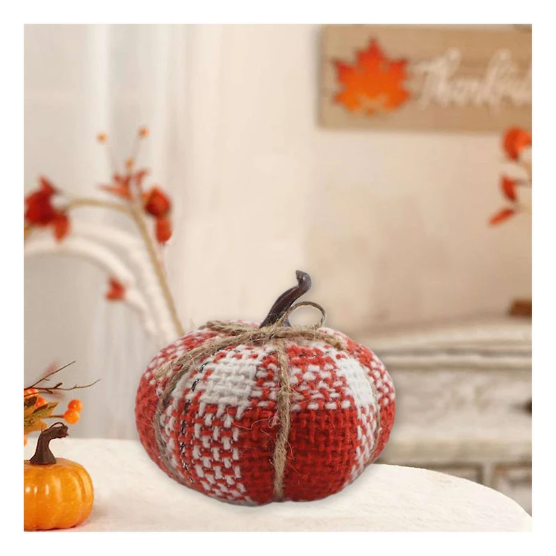Way-To-Cel PL orange plaid pumpkin