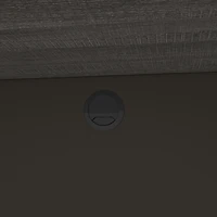 Bestar Prestige + Bureau étroit sans caisson - Gris écorce et ardoise