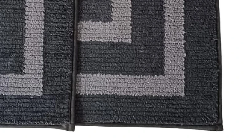 Home Décor Inc. Austin Micro XVII 2-Piece Bathmat Set – 18" x 18" & 18" x 28", Soft Microfiber, Durable & Comfortable