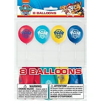 Paw Patrol Latex Balloons, 12in, 8ct, Measures 12" when inflated