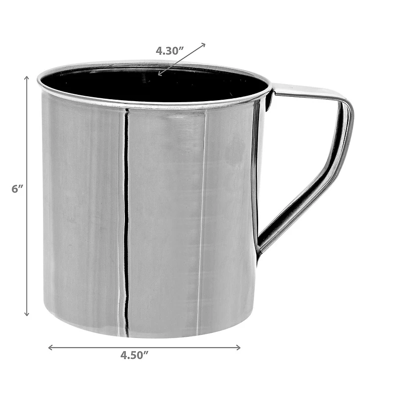 IH Casa Decor Tasse En Acier Inoxydable 1000 Ml - Ensemble De 2