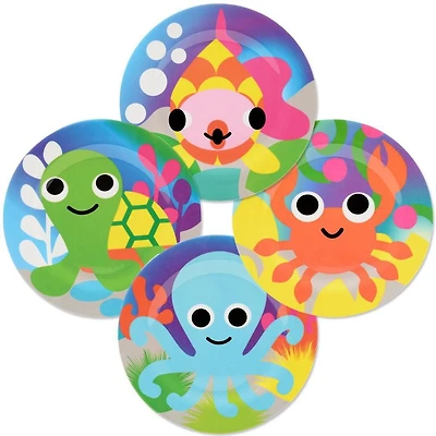 French Bull - 4 Assiettes pour Enfants - Océan