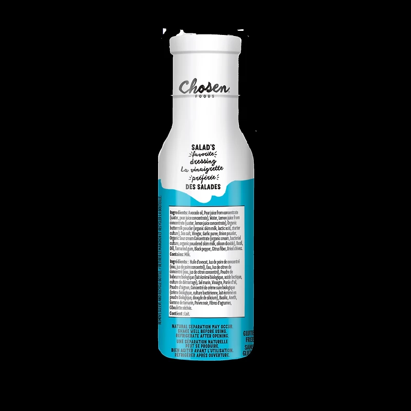 Chosen Foods Avocado Oil Ranch Dressing 237ml