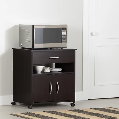 Rangement à micro-ondes sur roulettes collection Fiesta de Meubles South Shore